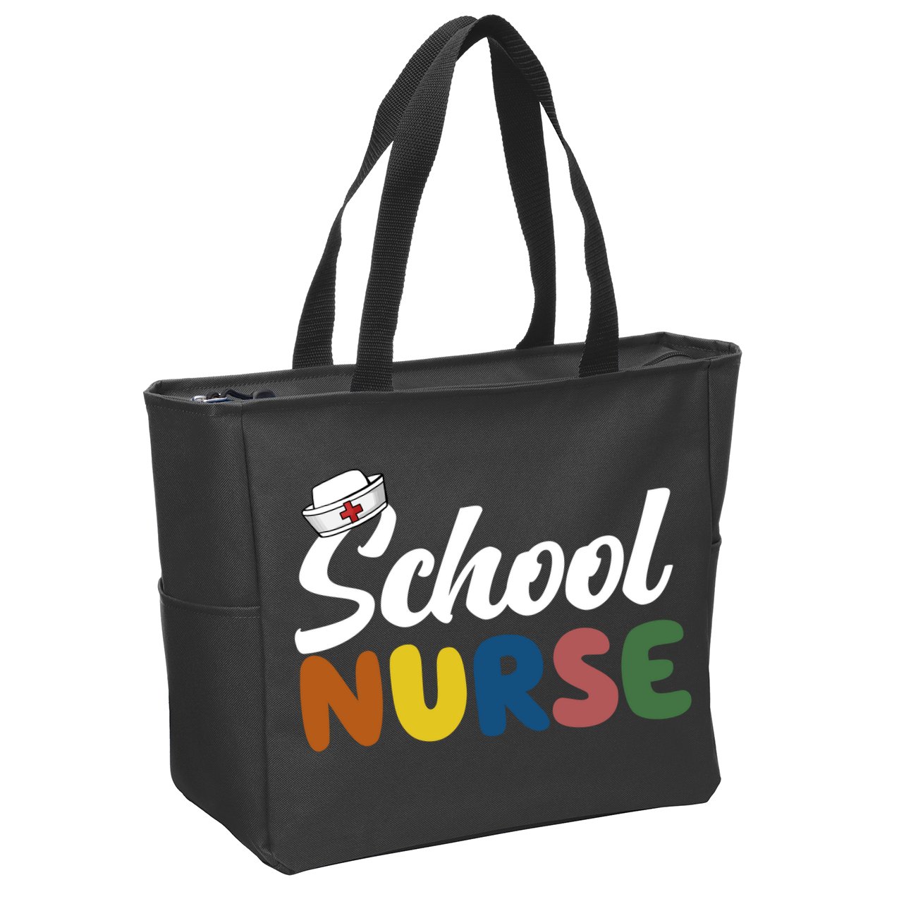 School Nurse Zip Tote Bag