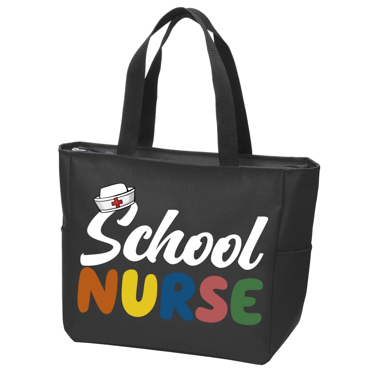 School Nurse Zip Tote Bag