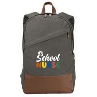 School Nurse Cotton Canvas Backpack