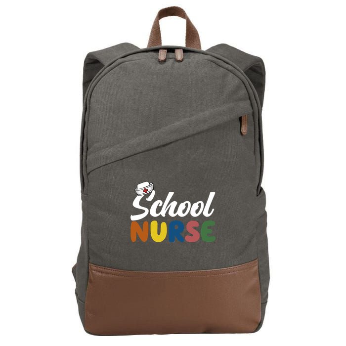School Nurse Cotton Canvas Backpack