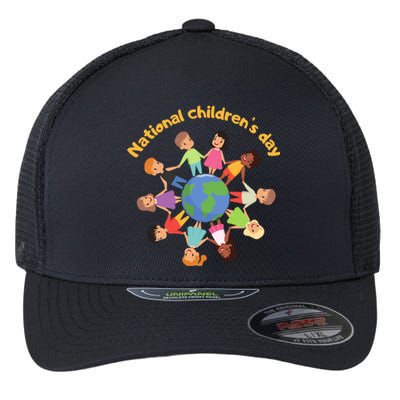 Support National S Day Planet Earth Climate Gift Flexfit Unipanel Trucker Cap