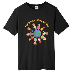 Support National S Day Planet Earth Climate Gift Tall Fusion ChromaSoft Performance T-Shirt