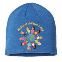 Support National S Day Planet Earth Climate Gift Sustainable Beanie