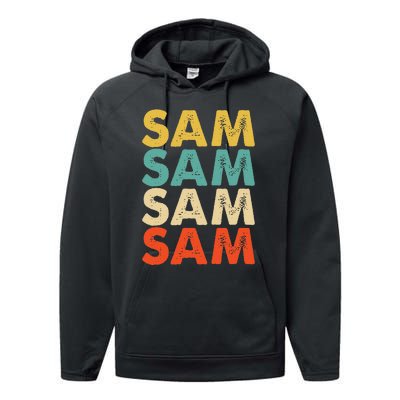 Sam Name Performance Fleece Hoodie