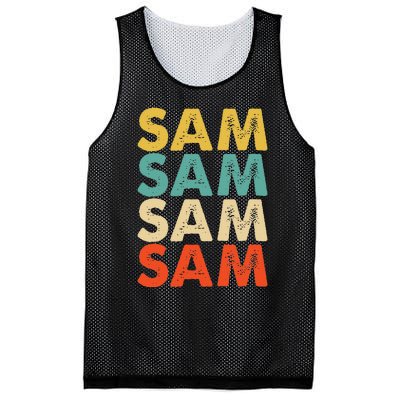 Sam Name Mesh Reversible Basketball Jersey Tank