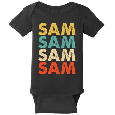 Sam Name Baby Bodysuit