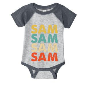 Sam Name Infant Baby Jersey Bodysuit