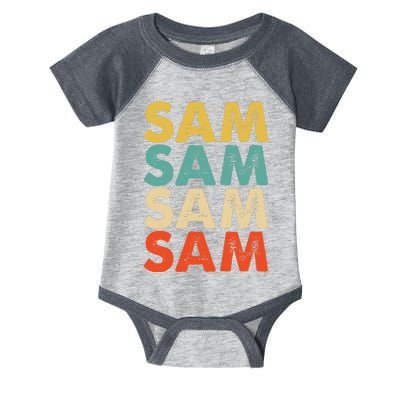 Sam Name Infant Baby Jersey Bodysuit