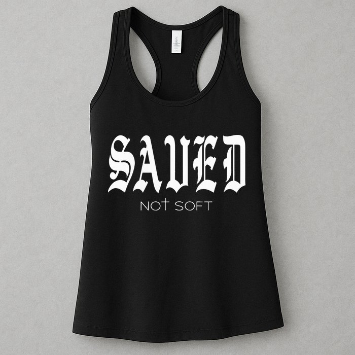 Saved Not Soft Novelty Salvation Womens Tank Top
