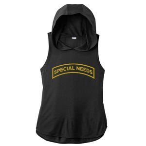 Special Needs Ladies PosiCharge Tri-Blend Wicking Draft Hoodie Tank