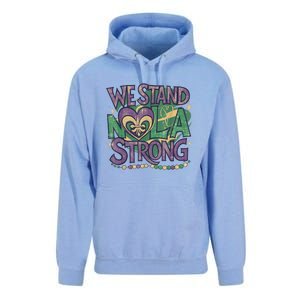 Stand Nola Strong Louisiana Culture Support New Orleans Unisex Surf Hoodie