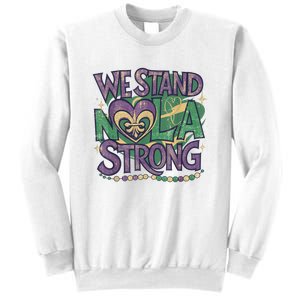 Stand Nola Strong Louisiana Culture Support New Orleans Sweatshirt