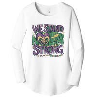 Stand Nola Strong Louisiana Culture Support New Orleans Women's Perfect Tri Tunic Long Sleeve Shirt