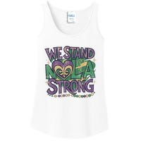 Stand Nola Strong Louisiana Culture Support New Orleans Ladies Essential Tank