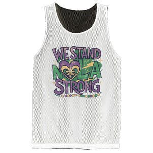 Stand Nola Strong Louisiana Culture Support New Orleans Mesh Reversible Basketball Jersey Tank