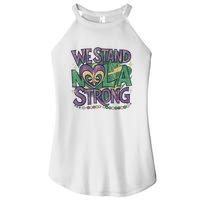 Stand Nola Strong Louisiana Culture Support New Orleans Women's Perfect Tri Rocker Tank