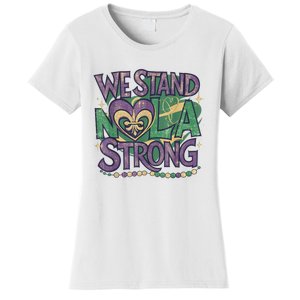 Stand Nola Strong Louisiana Culture Support New Orleans Women's T-Shirt