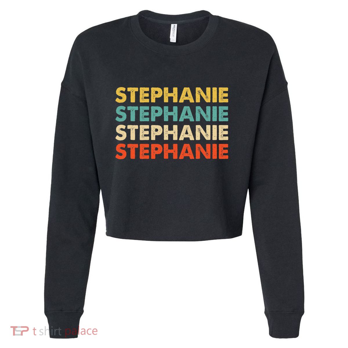 Stephanie Name Cropped Pullover Crew