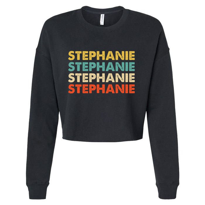 Stephanie Name Cropped Pullover Crew