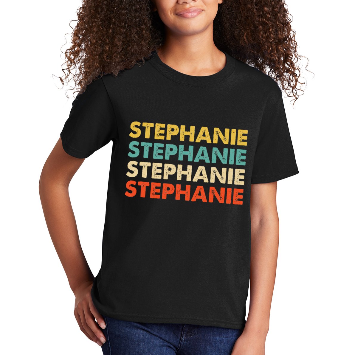 Stephanie Name Kids T-Shirt