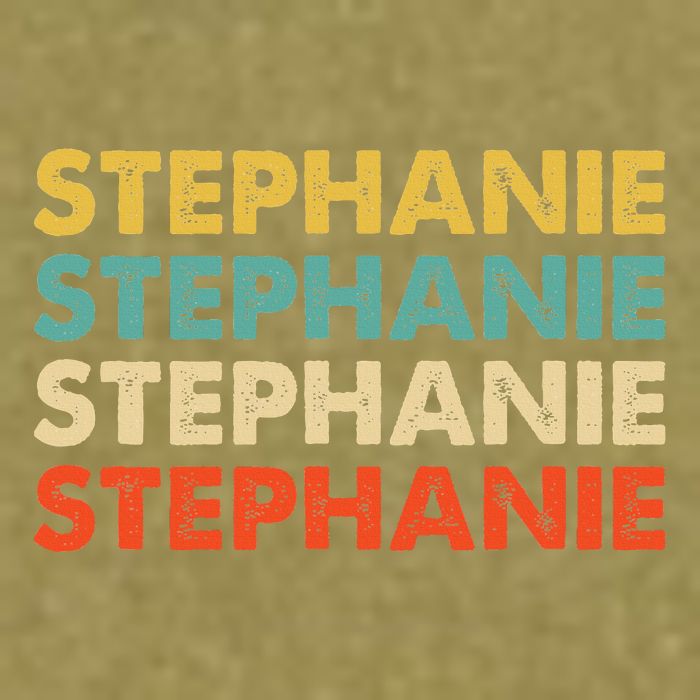 Stephanie Name Garment-Dyed Women's Muscle Tee