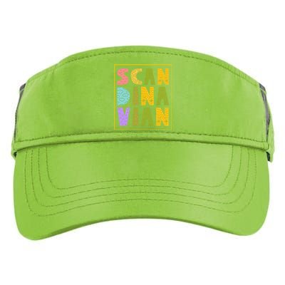 Scandinavian Nordic Scandinavic Scandinavia Roots Gift Adult Drive Performance Visor