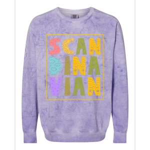 Scandinavian Nordic Scandinavic Scandinavia Roots Gift Colorblast Crewneck Sweatshirt