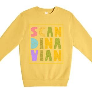 Scandinavian Nordic Scandinavic Scandinavia Roots Gift Premium Crewneck Sweatshirt