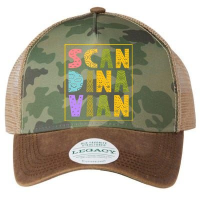 Scandinavian Nordic Scandinavic Scandinavia Roots Gift Legacy Tie Dye Trucker Hat