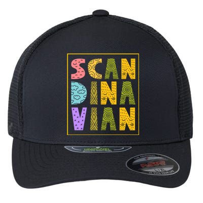 Scandinavian Nordic Scandinavic Scandinavia Roots Gift Flexfit Unipanel Trucker Cap