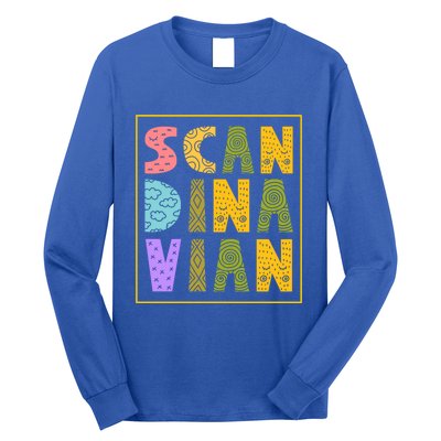 Scandinavian Nordic Scandinavic Scandinavia Roots Gift Long Sleeve Shirt