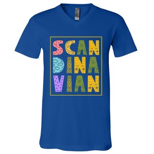 Scandinavian Nordic Scandinavic Scandinavia Roots Gift V-Neck T-Shirt