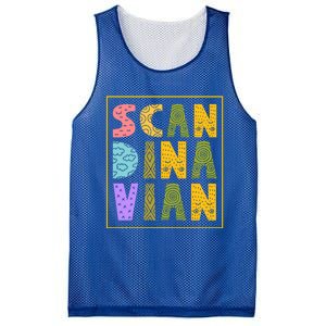 Scandinavian Nordic Scandinavic Scandinavia Roots Gift Mesh Reversible Basketball Jersey Tank