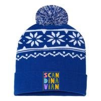 Scandinavian Nordic Scandinavic Scandinavia Roots Gift USA-Made Snowflake Beanie