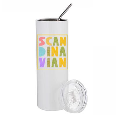 Scandinavian Nordic Scandinavic Scandinavia Roots Gift Stainless Steel Tumbler