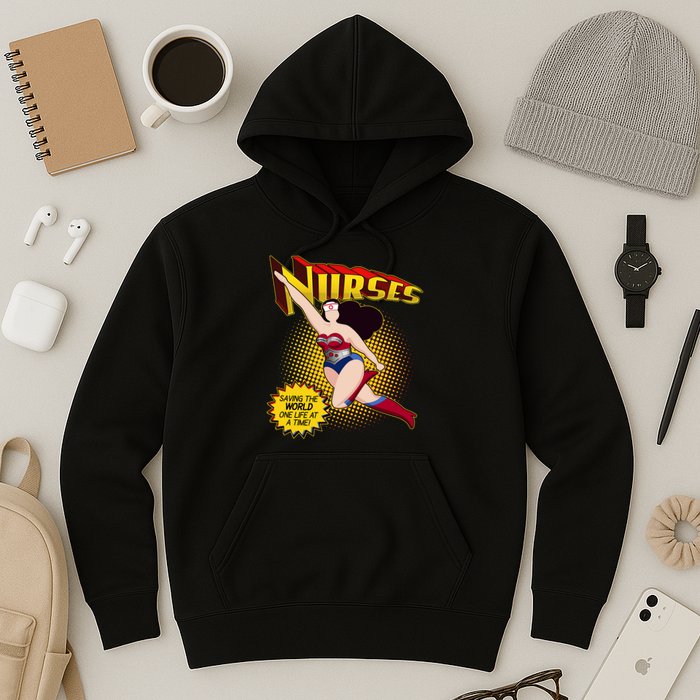 Superhero Nurses Saving The World One Life At A Time Hoodie