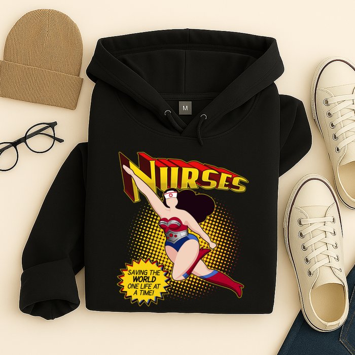 Superhero Nurses Saving The World One Life At A Time Hoodie