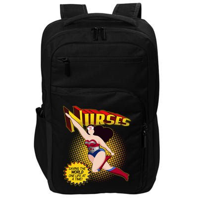 Superhero Nurses Saving The World One Life At A Time Impact Tech Backpack