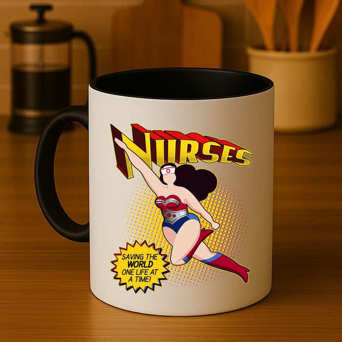 Superhero Nurses Saving The World One Life At A Time Mug