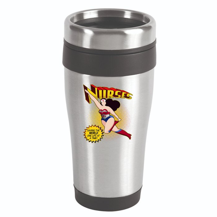 Superhero Nurses Saving The World One Life At A Time 16oz Travel Tumbler