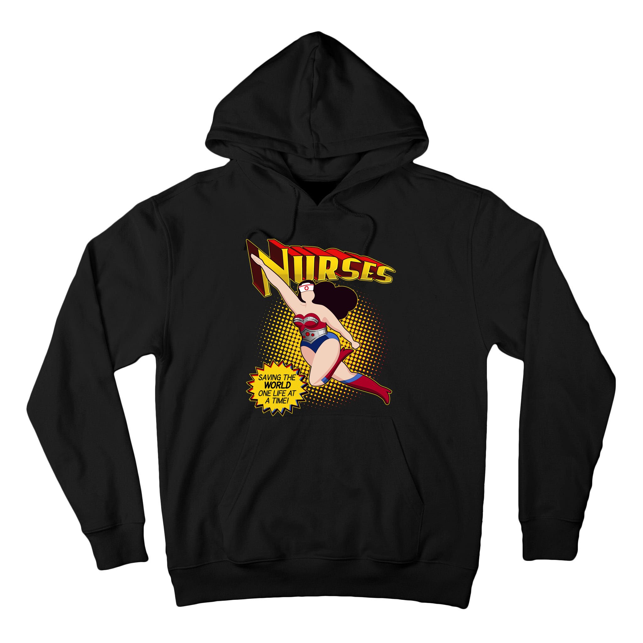 Superhero Nurses Saving The World One Life At A Time Tall Hoodie