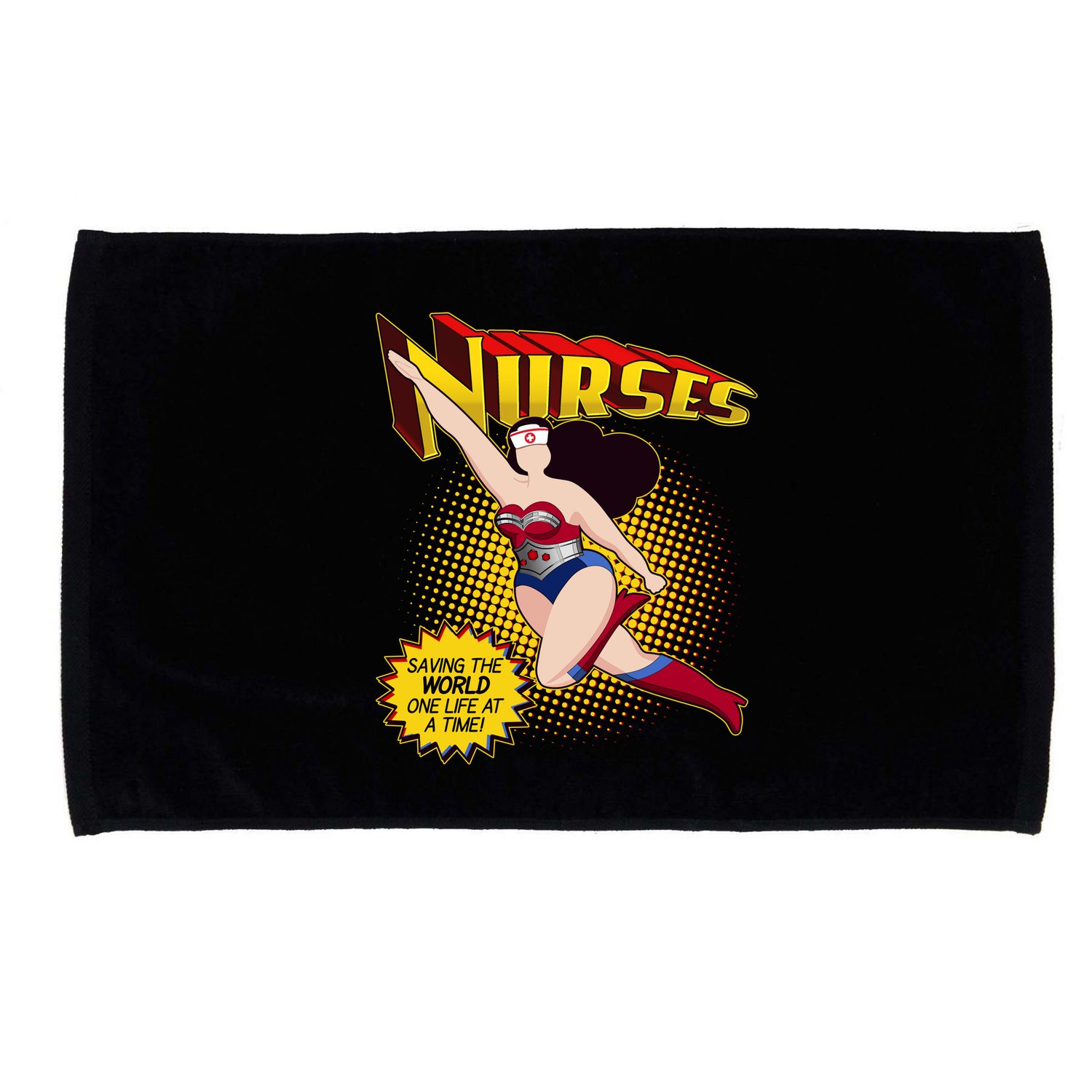 Superhero Nurses Saving The World One Life At A Time Microfiber Hand Towel