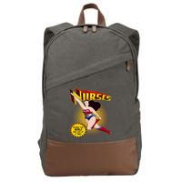 Superhero Nurses Saving The World One Life At A Time Cotton Canvas Backpack