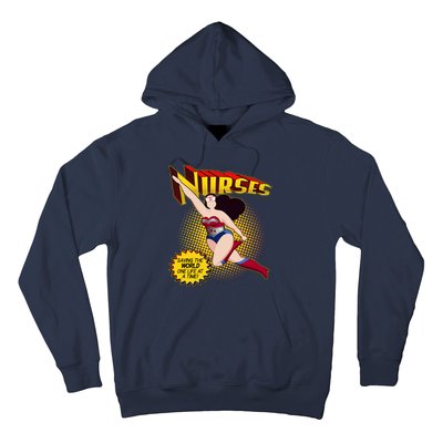 Superhero Nurses Saving The World One Life At A Time Hoodie