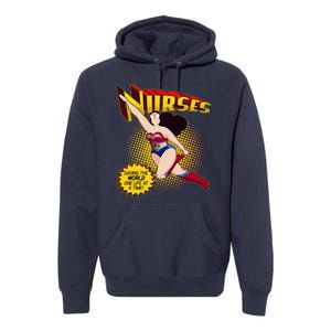 Superhero Nurses Saving The World One Life At A Time Premium Hoodie