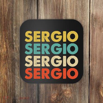 Sergio Name Coaster