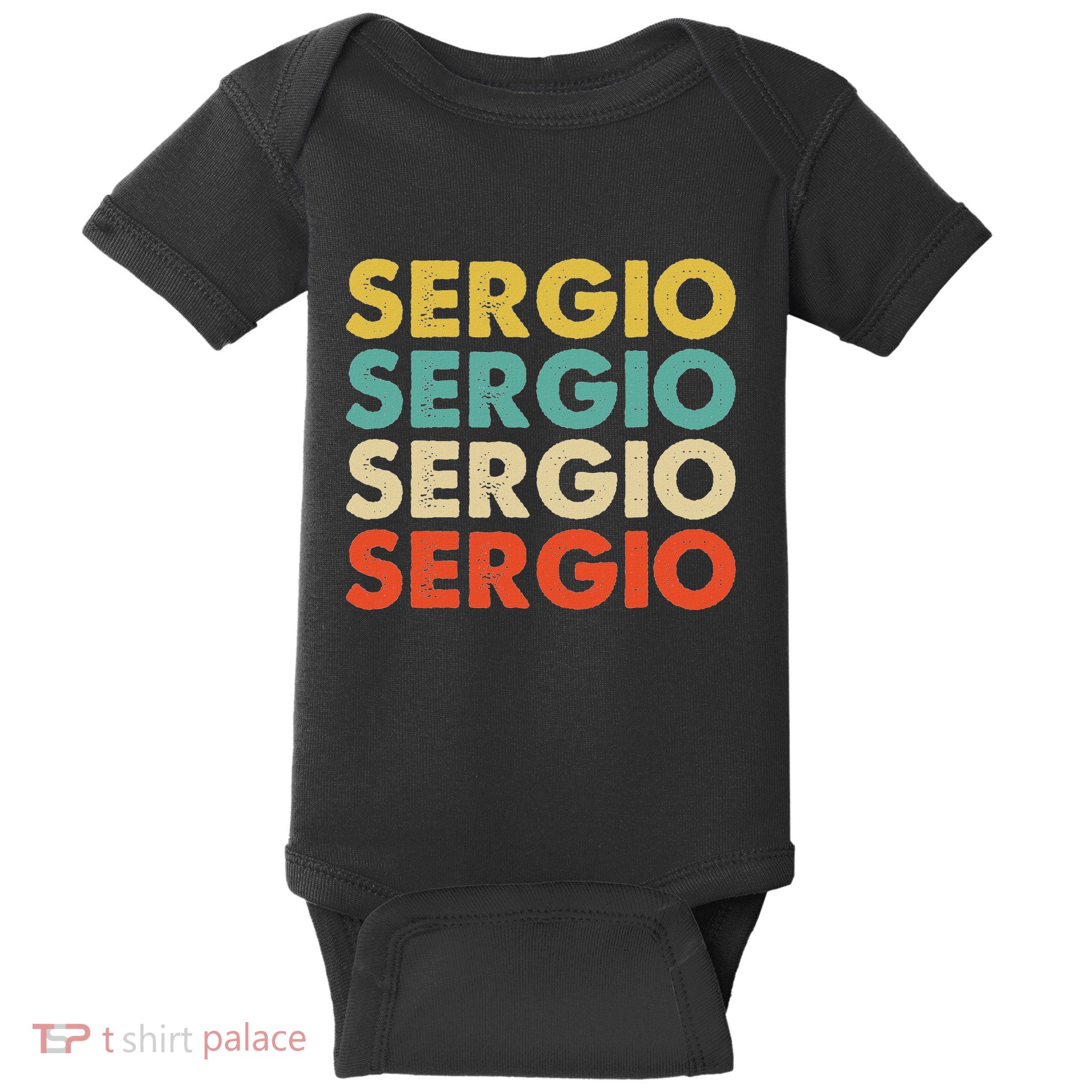 Sergio Name Baby Bodysuit