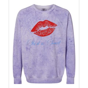 Short N Sweet Album Sabrina Gift Colorblast Crewneck Sweatshirt