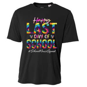 School Nurse Squad Happy Last Day Of School Funny Tie Dye Cooling Performance Crew T-Shirt