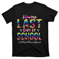 School Nurse Squad Happy Last Day Of School Funny Tie Dye T-Shirt